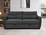 ZUN 75 " 3 in 1 Convertible Sleeper Sofa Bed, Modern Fabric Loveseat Futon Sofa Couch w/Pullout Bed, W1417131877