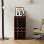 ZUN brown walnut color modular 32 wine bar cabinet Buffet Cabinet W1778133399