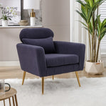 ZUN 29.5"W Modern Boucle Accent Chair Armchair Upholstered Reading Chair Single Sofa Leisure Club Chair W129890783