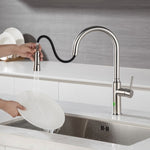 ZUN Rainlex Pull Down Touchless Kitchen Faucet W1194135262