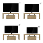 ZUN TV Stand with LED RGB Lights,Flat Screen TV Cabinet, Gaming Consoles - in Lounge Room, Living Room W33134757