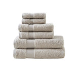 ZUN 100% Egyptian Cotton 6 Piece Towel Set B03599336