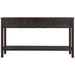 ZUN TREXM Rustic Entryway Console Table, 60" Long Sofa Table with two Different Size Drawers and Bottom WF281290AAP