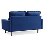 ZUN 69” Upholstered Velvet Sofa Couch, Modern Craftsmanship Seat with 3-Seater Cushions & Track Square B082111407