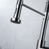 ZUN Single Handle Pull Down Sprayer Kitchen Sink Faucet W153367665