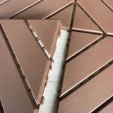 ZUN Plastic Interlocking Deck Tiles,44 Pack Patio Deck Tiles,11.8"x11.8" Square Waterproof Outdoor All W1129127770