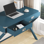 ZUN Computer Desk with Storage, Solid Wood Desk with Drawers, Modern Study Table for Home Office,Small W1781103710