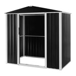 ZUN 6 x 4 FT Storage Shed, Metal Garden Storage House with Double Sliding Doors for Backyard 82849756