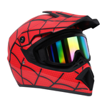 ZUN DOT Youth Full Face Helmet Motorcycle Spider Motocross Off-road Helmet For Dirt Bike ATV Cycling 98642689