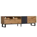 ZUN Modern TV Stand for 80'' TV Double Storage Space, Media Console Table, Entertainment Center WF303474AAQ