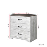 ZUN Modern simple three - layer chest of drawers 18188850