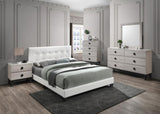 ZUN Bedroom Furniture Contemporary Look Cream Color Nightstand Drawers Bed Side Table plywood HSESF00F5456