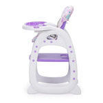 ZUN Convertible High Chair for Babies, Booster Seat with Safety Belt Feeding Tray, Toddler Chair and W2181P147619
