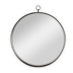 ZUN 30"x34" Gold Round Mirror, Circle Mirror with Iron Frame for Living Room Bedroom Vanity Entryway W2078126763