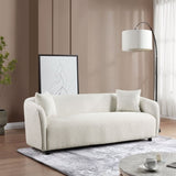 ZUN Modern Minimalist Sofa for Living Room Lounge Home Office, Color:Bishop Beige W876110829