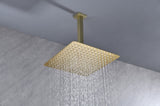 ZUN High Pressure Rain Shower Head, Ultra-Thin Showerhead 304 Stainless Steel Waterfall Shower with W928123454