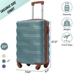 ZUN Merax with TSA Lock Spinner Wheels Hardside Expandable Travel Suitcase Carry on PP303955AAF