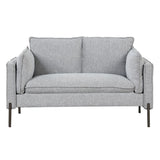 ZUN 56" Modern Style Sofa Linen Fabric Loveseat Small Love Seats Couch for Small Spaces,Living WF293334AAE