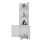 ZUN Klay 2-Door 4-Shelf Tall Storage Cabinet White B062103272
