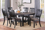 ZUN 1pc Dining Table Dark Coffee Finish Kitchen Breakfast Dining Room Furniture Table w Storage Shelve B01183546