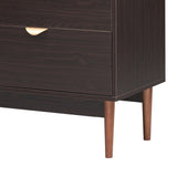 ZUN U_Style Featured Two-door Storage Cabinet with Three Drawers and Metal Handles , Suitable for WF308422AAD