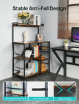 ZUN Baker’s Rack with Power Outlet, 6-Tier Kitchen Storage Rack, Coffee Bar with Storage Basket, 59622957