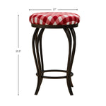 ZUN Bar Stools,Set of 2 Bar Chairs,25.5In Counter Bar Stools,Country Style Industrial,Easy to Assemble, W2167130768