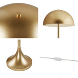ZUN Dome-Shaped 2-Light Metal Table Lamp B035122356