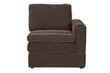 ZUN 1pc LAF/RAF One Arm Chair Modular Chair Sectional Sofa Living Room Furniture Mink Morgan Fabric B011126612