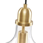 ZUN Bell Shaped Glass Pendant B03597663