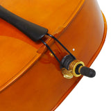 ZUN 4/4 Wood Cello Bag Bow Rosin Bridge Natural 50824597