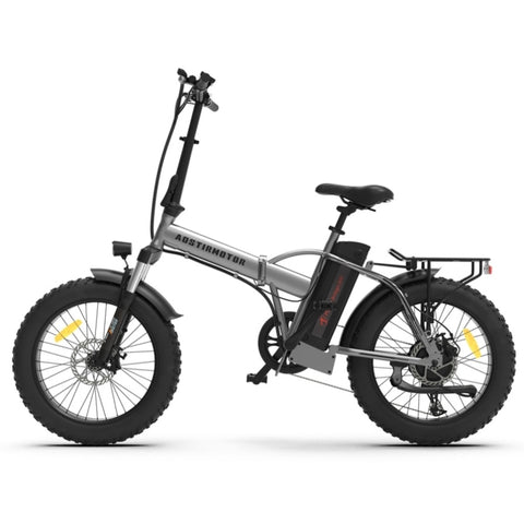 ZUN AOSTIRMOTOR Folding Electric Bike Ebike Bicycle 750W Motor 20" Fat Tire With 48V/12.5Ah Li-Battery W1155P152451