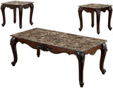 ZUN Formal Traditional 3pc Table set Occasional Living Room Furniture 1x Coffee Table And 2x End B011104625