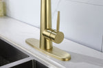 ZUN Gold Kitchen Faucets with Pull Down Sprayer, Kitchen Sink Faucet with Pull Out Sprayer, Fingerprint W928110780