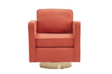 ZUN Swivel Barrel Chair for Living Room,360 Degree Swivel Club Modern Accent Single Sofa Chair, Small W1361134674