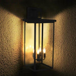 ZUN 4-Light Black Outdoor Wall Light W1340119953