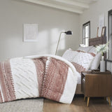 ZUN 3 Piece Cotton Comforter Set with Chenille Tufting B035P148268
