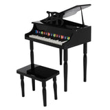 ZUN Wooden Toys: 30-key Children's Wooden Piano / Four Feet / with Music Stand, Mechanical Sound 71573382
