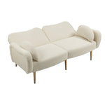 ZUN COOLMORE Couches for Living Room 65 inch, Mid Century Modern Velvet Love Seats Sofa with 2 Bolster W153967008