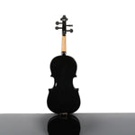 ZUN New 1/2 Acoustic Violin Case Bow Rosin Black 35262794