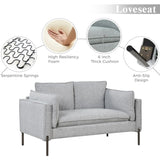 ZUN 56" Modern Style Sofa Linen Fabric Loveseat Small Love Seats Couch for Small Spaces,Living WF293334AAE