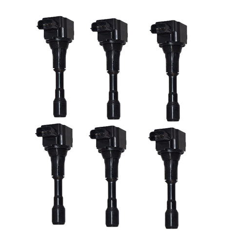 ZUN PACK OF 6 IGNITION COIL T0178G UF636 22448-JF00B FOR 2009-2014 Nissan GT-R 3.8L-V6 65947281