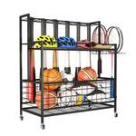 ZUN Sports equipment storage box, garage ball storage, baseball bat holder can accommodate 24 bats, 53027083