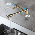 ZUN Folding faucet,Pot Filler Faucet Wall Mount 79464174