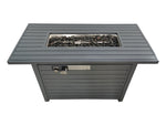 ZUN Living Source International 24" H x 54" W Steel Outdoor Fire Pit Table with Lid B120141813