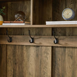 ZUN Light brown, Column Coat Rack with Storage Shoe Cabinet 61909411