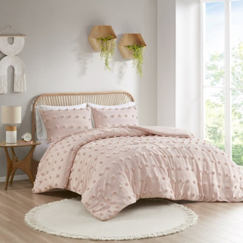 ZUN Clip Jacquard Comforter Set B03596005