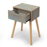 ZUN Set of 2 Nightstand, Wooden End Table with Storage Drawer, Beside Table Side Table for Living Room, W2181P144013