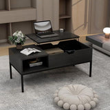 ZUN Lift Top Coffee Table with Storage, Lift Table top Dining Table for Home Living Room, Office W1785118929