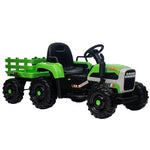 ZUN Ride on Tractor with Trailer,12V Battery Powered Electric Tractor Toy w/Remote Control,electric car W1396104249
